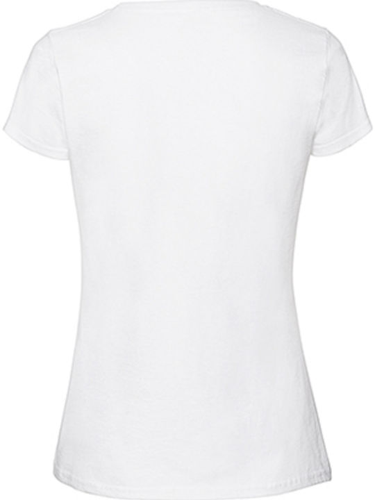 Fruit of the Loom Ladies Ringspun Premium T Γυναικείο Διαφημιστικό T-shirt Κοντομάνικο σε Χρώμα
