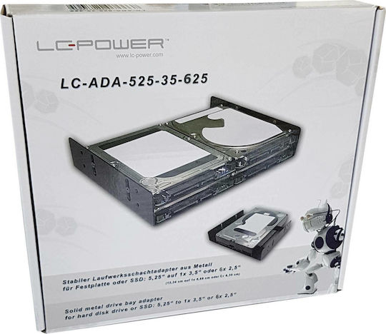 LC-Power HDD/SSD-Halterung LC-ADA-525-35-625