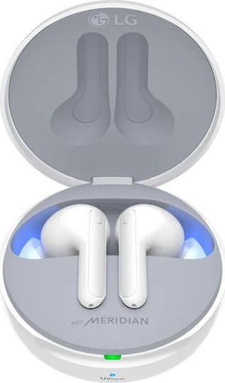 LG TONE Free FN7 In-ear Bluetooth Handsfree Ακουστικά με Θήκη Φόρτισης Λευκά