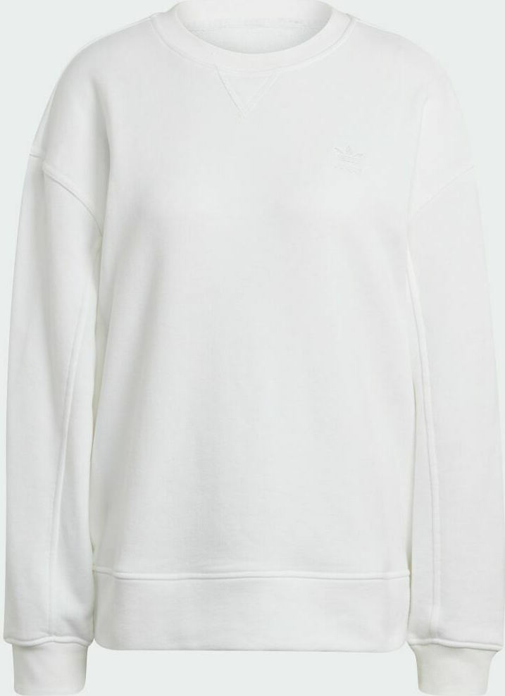 Adidas Adicolor 3D Trefoil Μακρύ Γυναικείο Φούτερ Λευκό GN2844 | Skroutz.gr