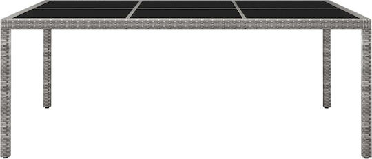 Table Free Standing 200x150x74cm Gray