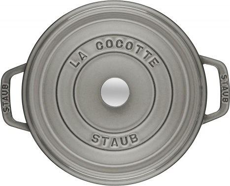 Staub Cocotte din Fontă 2.2lt / 20cm Graphite Grey