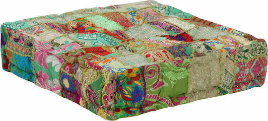 Fotolii Puf Bolster Impermeabil Patchwork Multicolor 50x50x12cm