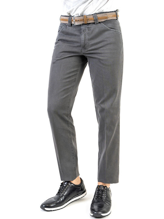 Meyer Trousers with belt by the series Dublin 2 - 2 3508 07 Grey