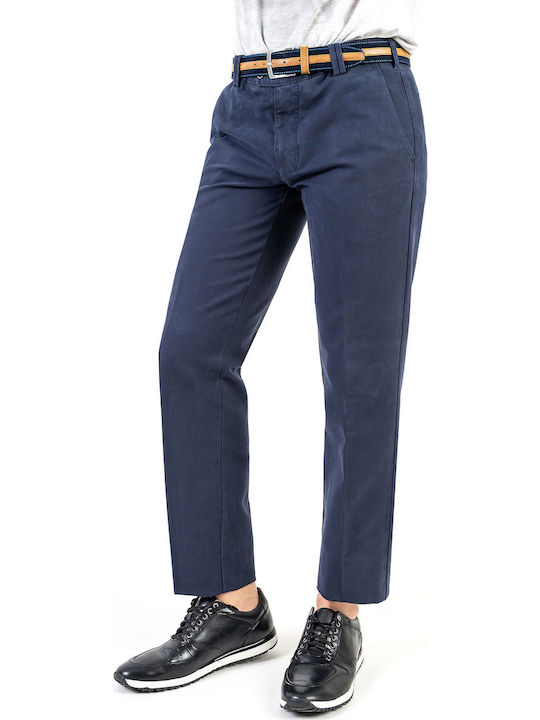 Meyer Trousers with belt by the series Bonn 2 - 2 3511 18 Blue