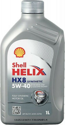 Shell Συνθετικό Λάδι Αυτοκινήτου Helix HX8 Synthetic 5W-40 1lt