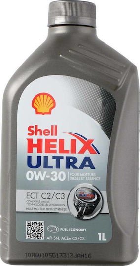 Shell Helix Ultra ECT Λάδι Αυτοκινήτου 0W-30 1lt