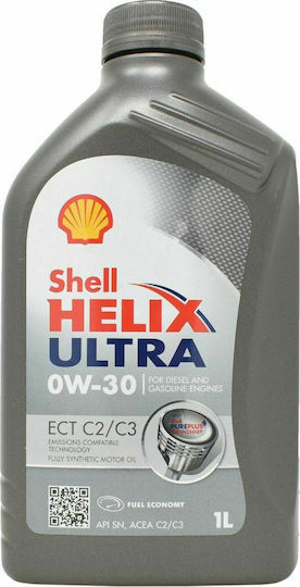 Shell Helix Ultra ECT Λάδι Αυτοκινήτου 0W-30 1lt