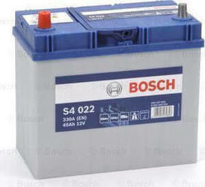Bosch Batterie Auto S4022 mit Kapazität 45Ah und CCA 330A