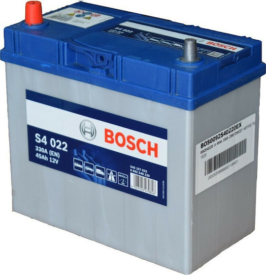 Bosch Batterie Auto S4022 mit Kapazität 45Ah und CCA 330A