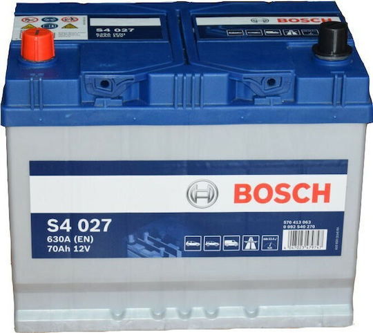 Bosch Car Battery S4027 with 70Ah Capacity and 630A CCA