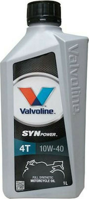 Valvoline Synpower 4T Synthetic Motorcycle Oil for Four-Stroke Engines 10W-40 1lt