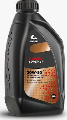 Cyclon Lava Super 4T Motorcycle Oil for Four-Stroke Engines 20W-50 1lt