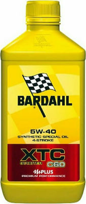 Bardahl XTC Scooter C60 Synthetic Motorcycle Oil for Four-Stroke Engines 5W-40 1lt