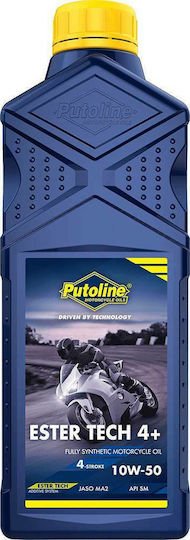 Putoline Ester Tech Syntec 4+ 10W-50 Ulei Sintetic Moto Pentru Motoare Pe Patru Timpi 1lt