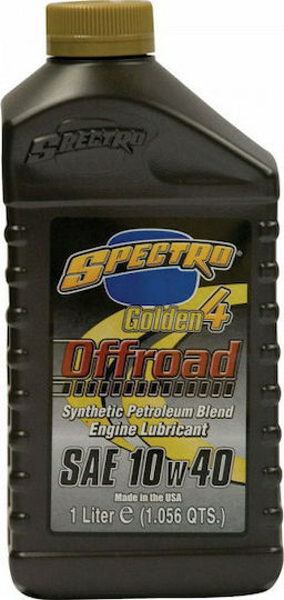Spectro Golden 4 Offroad Teilsynthetisch Motorradöl für Viertaktmotoren 10W-40 1Es