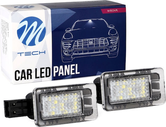 M-Tech Πλαφονιέρες Αυτοκινήτου Volvo C70 / V50 / S70 / S60 / V40 / V60 2τμχ