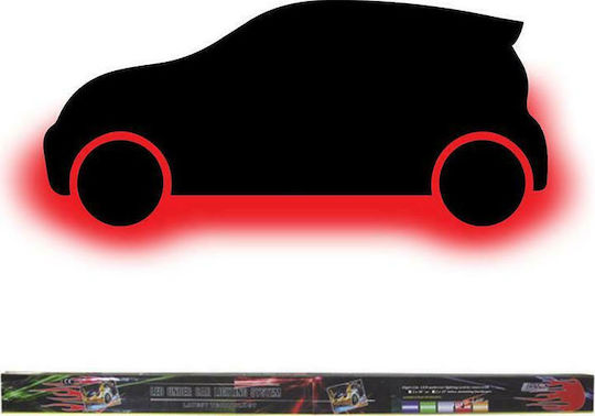 Autoline Sistem Exterior de Iluminat Decorativ pentru Mașină Culoare Roșu