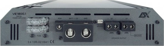 Esx Vision Elite VE 1800.1 Ενισχυτής Αυτοκινήτου 1 Καναλιού (Κλάση D)