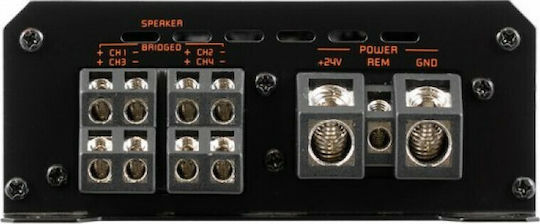 Gas Audio Power Ενισχυτής Αυτοκινήτου TFP 70.4 24V 4 Καναλιών (Κλάση D)