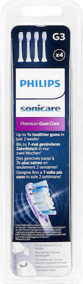 Philips Sonicare G3 Premium Gum Care Ανταλλακτικές Κεφαλές για Ηλεκτρική Οδοντόβουρτσα HX9054/17 4τμχ