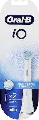 Oral-B iO Ultimate Clean White Ανταλλακτικές Κεφαλές για Ηλεκτρική Οδοντόβουρτσα 319795 2τμχ