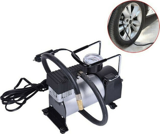 Crauss Τρόμπα Αυτοκινήτου 140PSI με Καλώδιο Αναπτήρα 12V