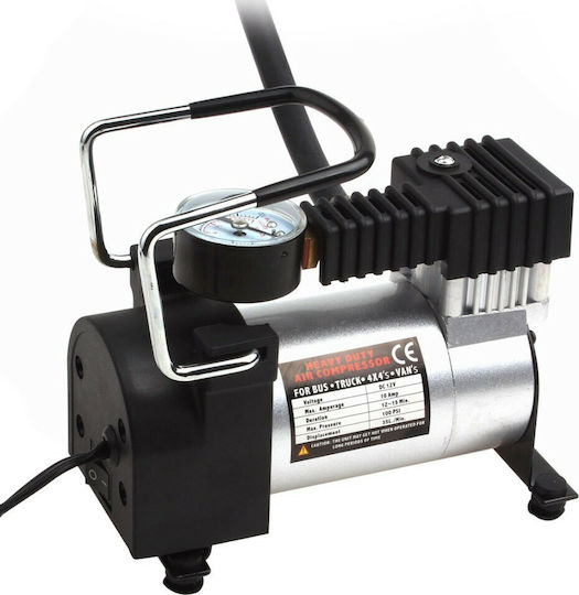 Crauss Τρόμπα Αυτοκινήτου 140PSI με Καλώδιο Αναπτήρα 12V