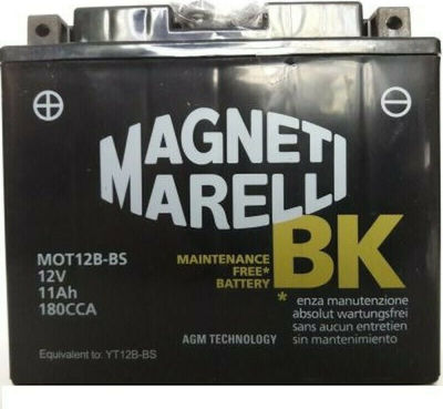 Magneti Marelli Μπαταρία Μοτοσυκλέτας Maintenance Free BK με Χωρητικότητα 11Ah