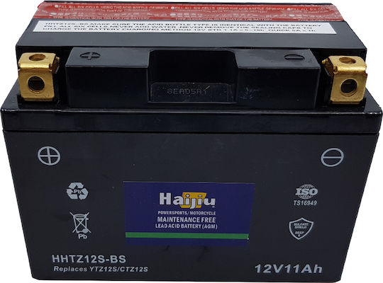 HaiJiu Затворен тип Мотоциклетна батерия YTZ12S-BS с капацитет 11Ах