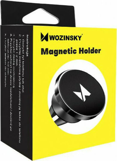 Wozinsky Βάση Κινητού Αυτοκινήτου Wozinsky Universal WMH-04 Black με Μαγνήτη