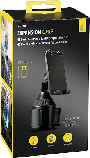 Lampa Cup Grip Βάση Κινητού & Tablet Αυτοκινήτου με Ρυθμιζόμενα Άγκιστρα Μαύρη