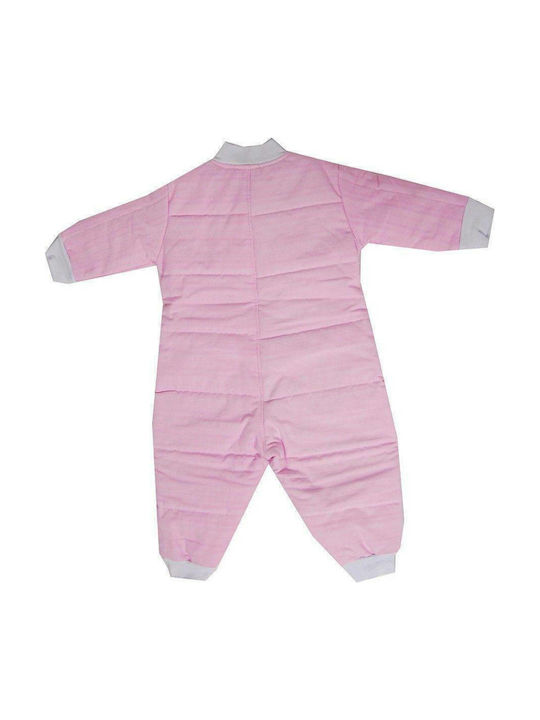 Baby Oliver Winter Sleeping Bag with Feet Pink