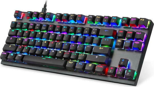 Motospeed K82 Gaming Μηχανικό Πληκτρολόγιο Tenkeyless με Outemu Blue διακόπτες και RGB φωτισμό (Αγγλικό US)
