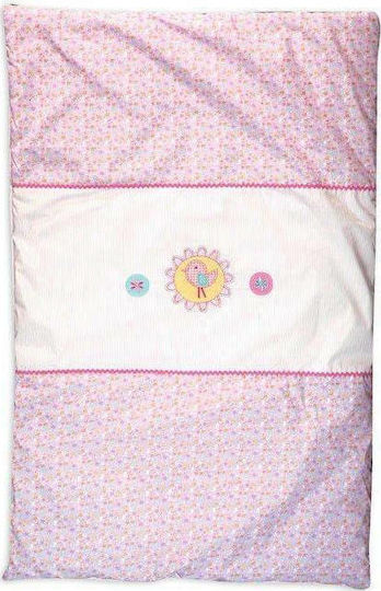 Nef-Nef Homeware Bird Pătură pentru bebeluși Bumbac Roz 90x140cm Nef-Nef Homeware Bird Pătură pentru bebeluși Bumbac Roz 90x140cm