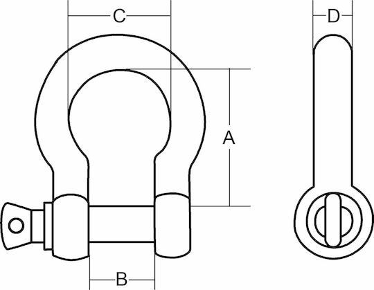 Eval Navy Key Boat Deck Type O Key 10mm10mm