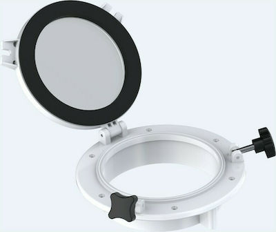 Eval Round Boat Deck Porthole with 215mm Diameter White