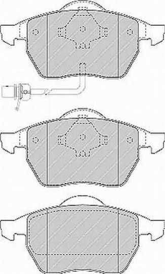 Ferodo Brake Pad Front 4pcs for Ford Galaxy Seat Alhambra Volkswagen Sharan