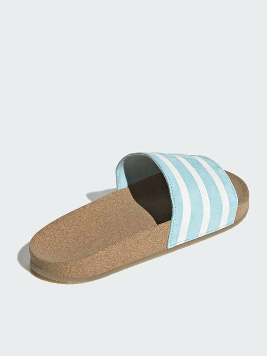 Adilette Men's Slides Hazy Sky / White