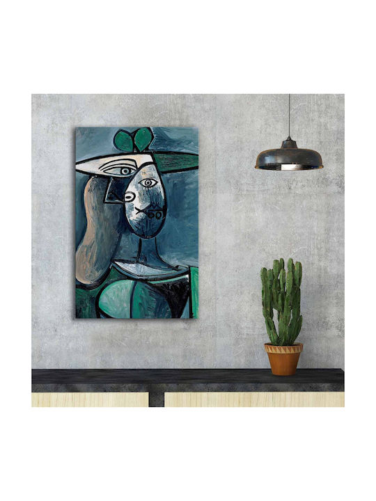 HomeMarkt Woman With Green Hat Πίνακας σε Καμβά 45x70cm