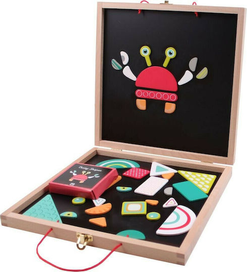 Eureka Magnetic Construction Toy Crazy Shapes suitcase for 4+ years