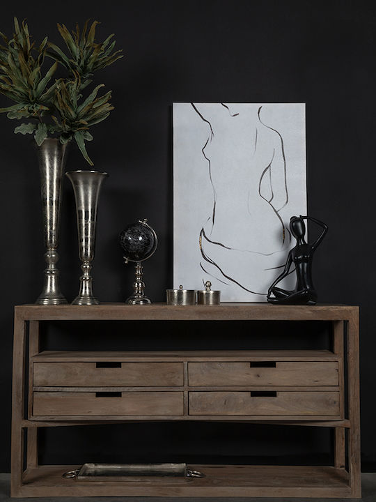 InTheBox Διακοσμητικό Κουτί Μεταλλικό Boite Ασήμι 14x14x10cm