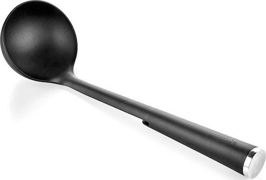 Guzzini Plastic Cooking Utensil Set with Base Black Set of Spoons with Base 5pcs