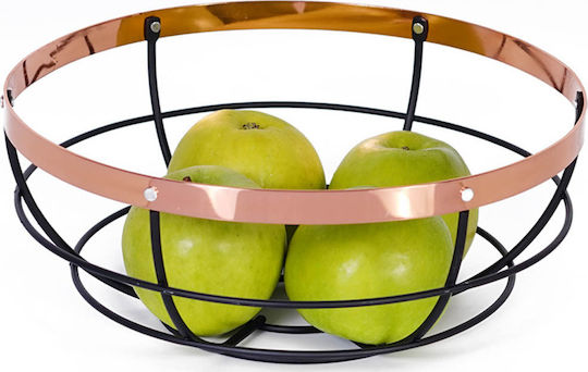 Ankor Obstschale Metallisch Rose Gold 26x26x10.5cm