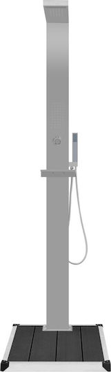 vidaXL Silver Pool Shower