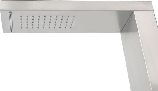 vidaXL Pool Shower 210x44x15cm Silver