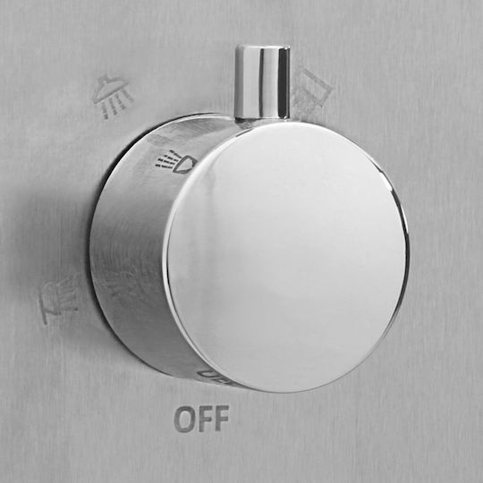 vidaXL Silver Pool Shower