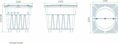 Astral Pool Μηχανοστάσιο Πισίνας Φ660 Keops 113x137.5x119.7εκ.