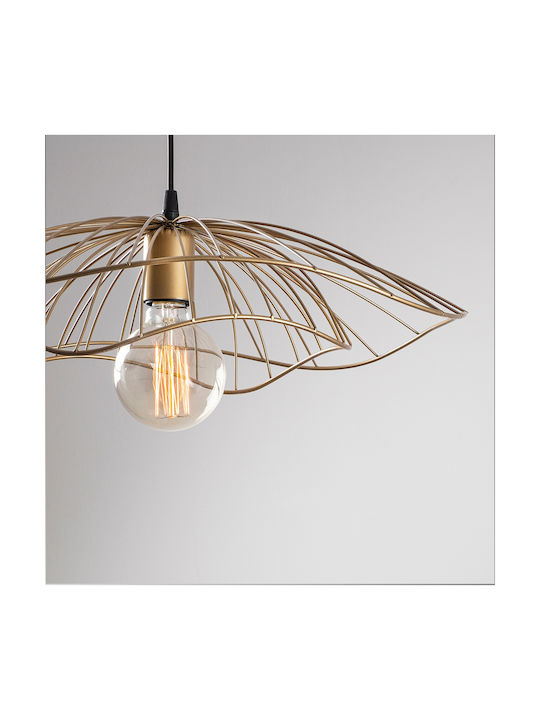 HomeMarkt Pendant Light Gold with Socket E27 22x111cm