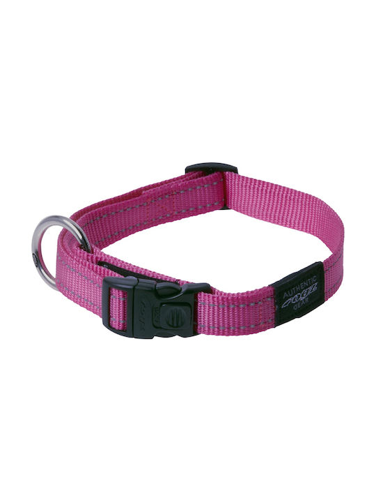 Rogz Utility Dog Collar In Pink Colour Περιλαίμιο Large 34-56cm